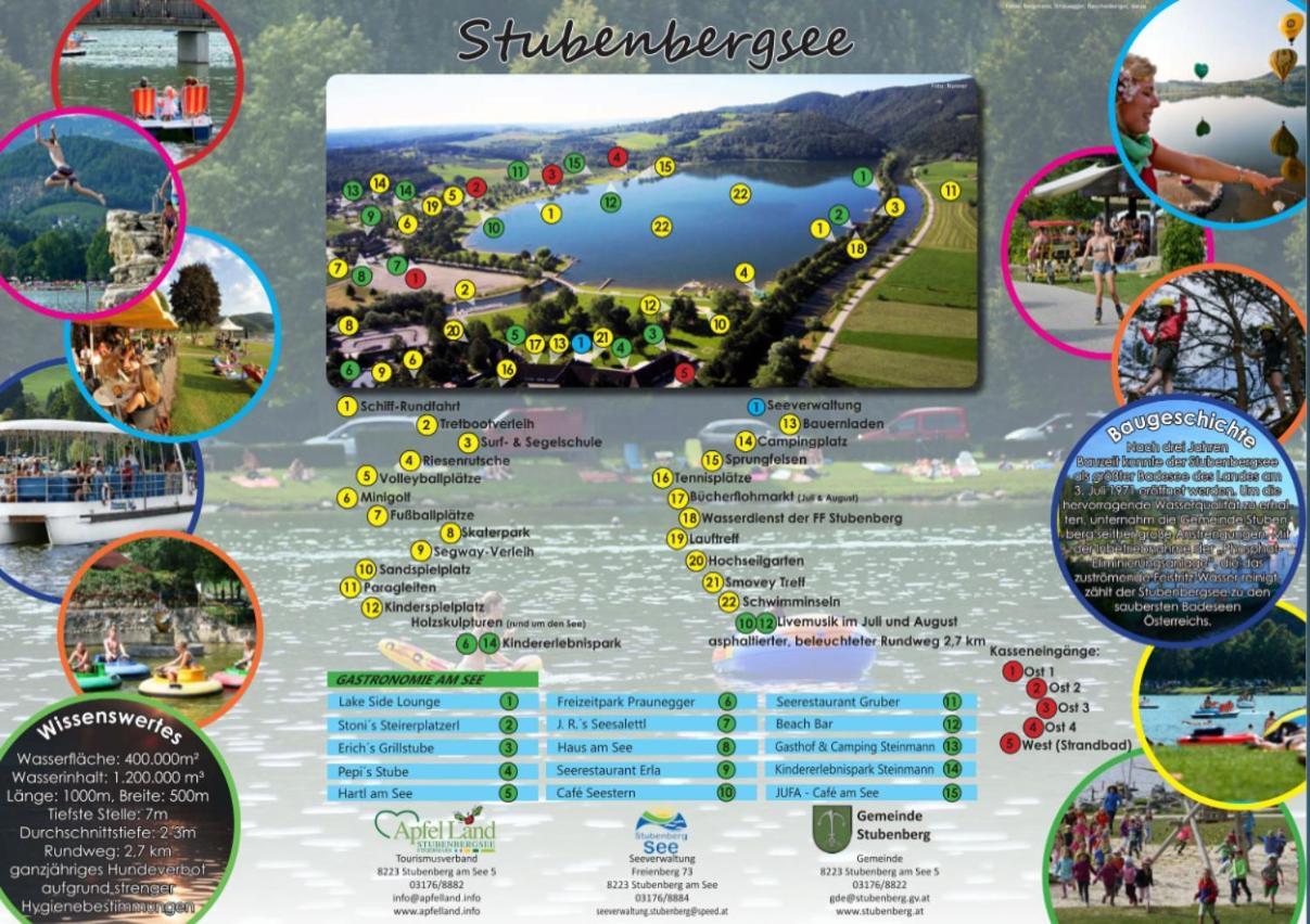 Zwei Schlafzimmer Ferienapartment Anna Am Stubenbergsee Inklusive Vier E-Bikes Exteriér fotografie